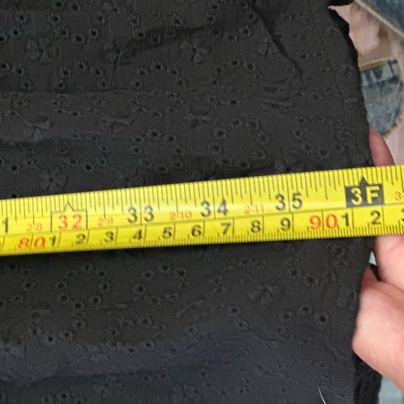 Black Eyelet Long Sleeve Dress - Picture 6 of 6